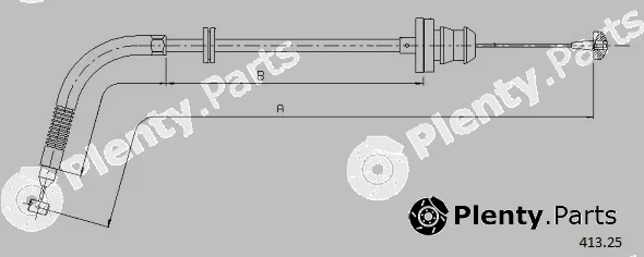 Cabor 413.25 — Accelerator Cable