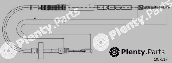 Cabor 10.7537 — Cable Pull, parking brake