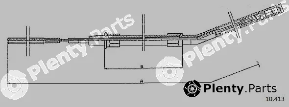 Cabor 10.413 — Cable Pull, parking brake