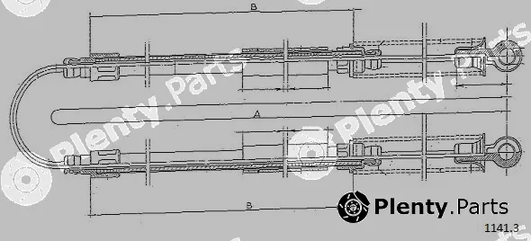 Cabor 1141.3 — Cable Pull, parking brake