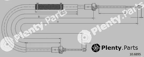 Cabor 10.6895 — Cable Pull, parking brake