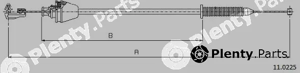 Cabor 11.0225 — Accelerator Cable