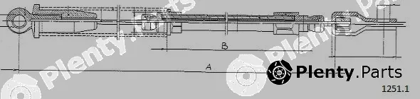 Cabor 1251.1 — Cable Pull, parking brake