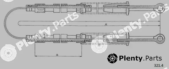 Cabor 321.4 — Cable Pull, parking brake