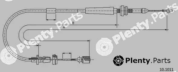 Cabor 10.1011 — Accelerator Cable