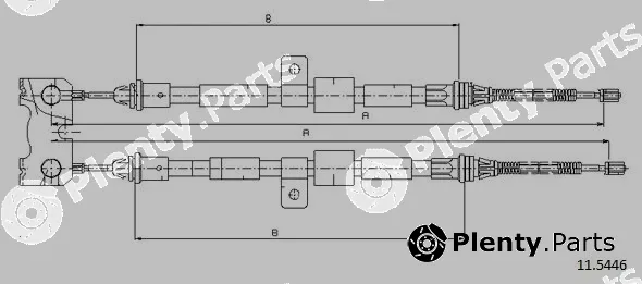 Cabor 11.5446 — Cable Pull, parking brake