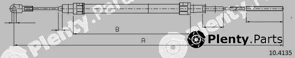 Cabor 10.4135 — Cable Pull, parking brake