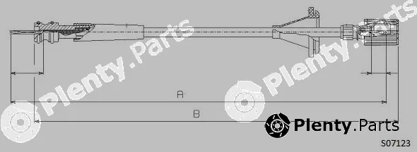 Cabor S07123 — Speedometer Cable