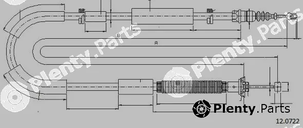 Cabor 12.0722 — Cable Pull, parking brake