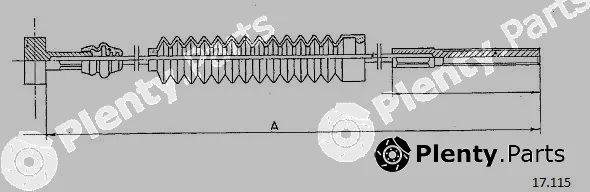 Cabor 17.115 — Cable Pull, parking brake