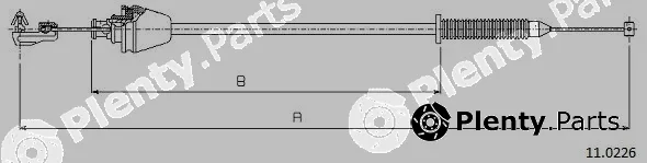 Cabor 11.0226 — Accelerator Cable