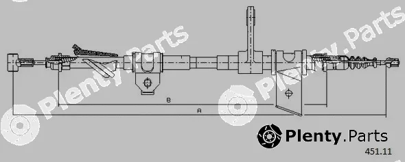Cabor 451.11 — Cable Pull, parking brake