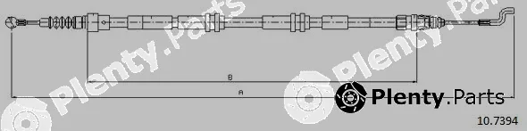 Cabor 10.7394 — Cable Pull, parking brake