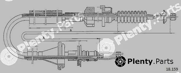 Cabor 18.159 — Cable Pull, clutch control
