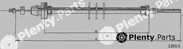 Cabor 1203.5 — Accelerator Cable