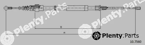 Cabor 10.7560 — Cable Pull, parking brake