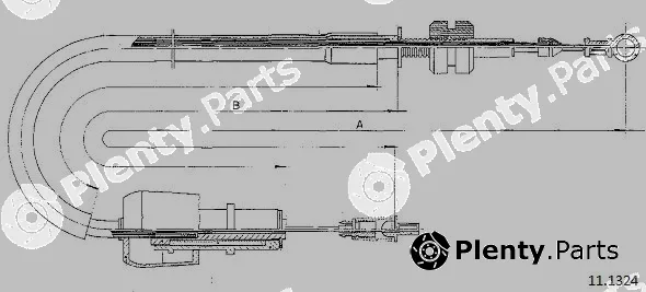 Cabor 11.1324 — Accelerator Cable