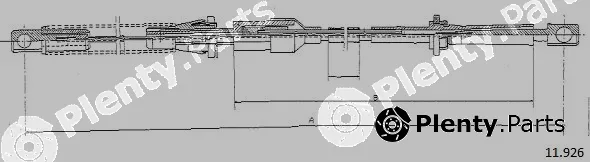 Cabor 11.926 — Accelerator Cable