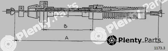 Cabor 1173.3 — Accelerator Cable