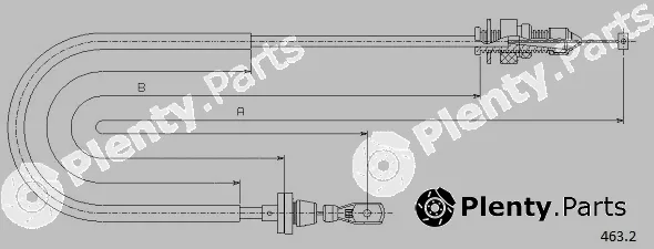 Cabor 463.2 — Accelerator Cable