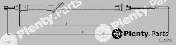 Cabor 11.5590 — Cable Pull, parking brake