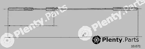 Cabor 10.071 — Accelerator Cable