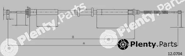 Cabor 12.0704 — Cable Pull, parking brake