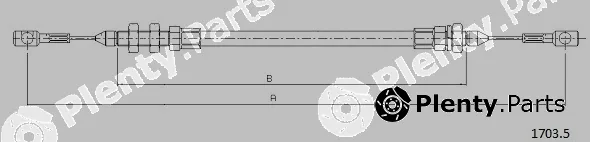 Cabor 1703.5 — Accelerator Cable