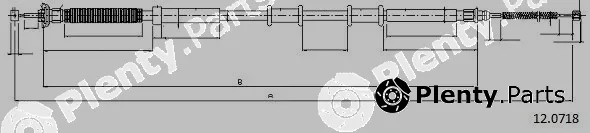 Cabor 12.0718 — Cable Pull, parking brake