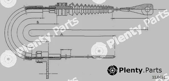 Cabor 11.0651 — Accelerator Cable