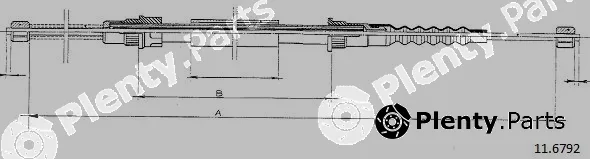 Cabor 11.6792 — Cable Pull, parking brake