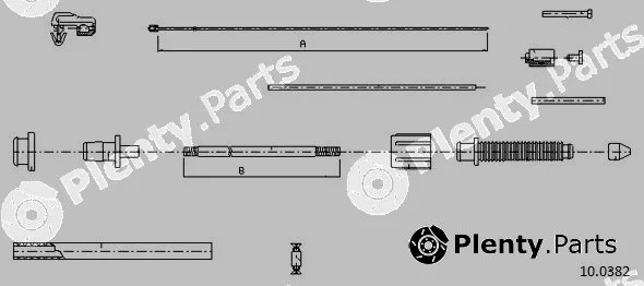 Cabor 10.0382 — Accelerator Cable