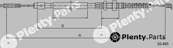 Cabor 10.465 — Cable Pull, parking brake