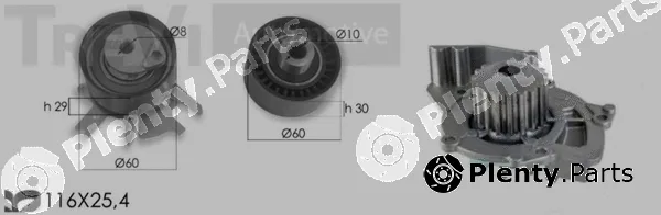 Trevi Automotive KD1320HP — Water Pump & Timing Belt Kit