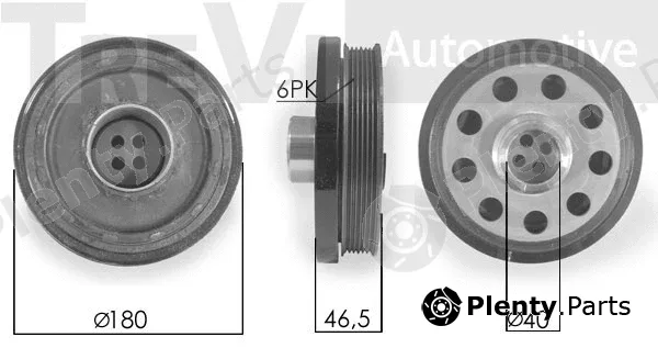 Trevi Automotive PC1162 — Belt Pulley, crankshaft