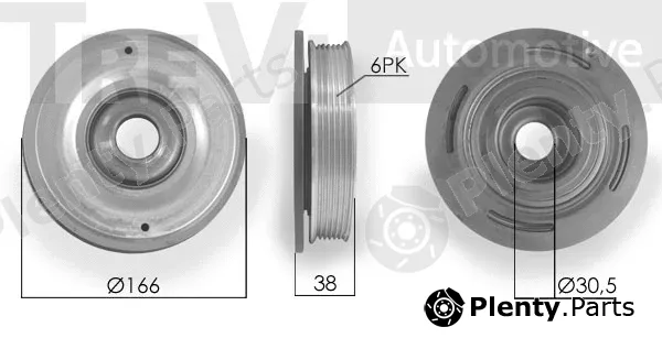 Trevi Automotive PC1009 — Belt Pulley, crankshaft
