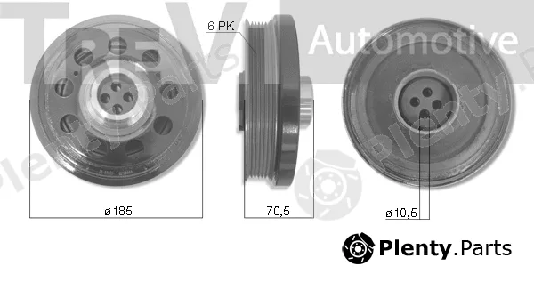 Trevi Automotive PC1274 — Belt Pulley, crankshaft