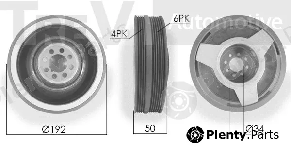 Trevi Automotive PC1026 — Belt Pulley, crankshaft