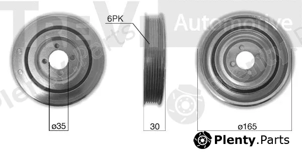 Trevi Automotive PC1014 — Belt Pulley, crankshaft
