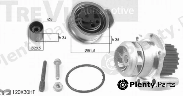 Trevi Automotive KD1266HP — Water Pump & Timing Belt Kit