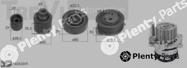 Trevi Automotive KD1471HP — Water Pump & Timing Belt Kit