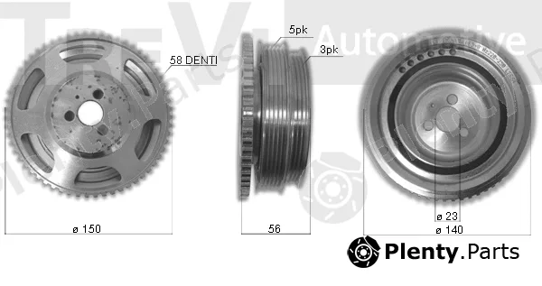 Trevi Automotive PC1171 — Belt Pulley, crankshaft