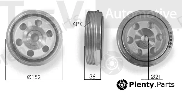 Trevi Automotive PC1043 — Belt Pulley, crankshaft