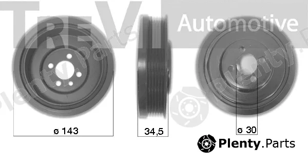 Trevi Automotive PC1036 — Belt Pulley, crankshaft
