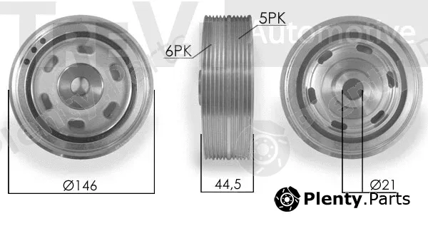 Trevi Automotive PC1044 — Belt Pulley, crankshaft