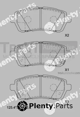 Trevi Automotive PF1390 — Brake Pad Set, disc brake
