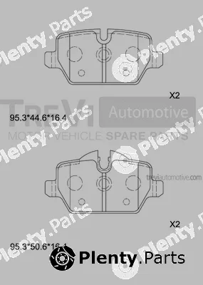 Trevi Automotive PF1471 — Brake Pad Set, disc brake