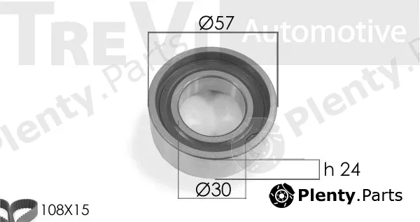 Trevi Automotive KD1048HP — Water Pump & Timing Belt Kit