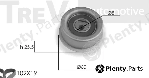Trevi Automotive KD1045 — Timing Belt Kit