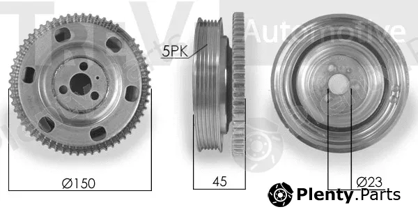 Trevi Automotive PC1142 — Belt Pulley, crankshaft
